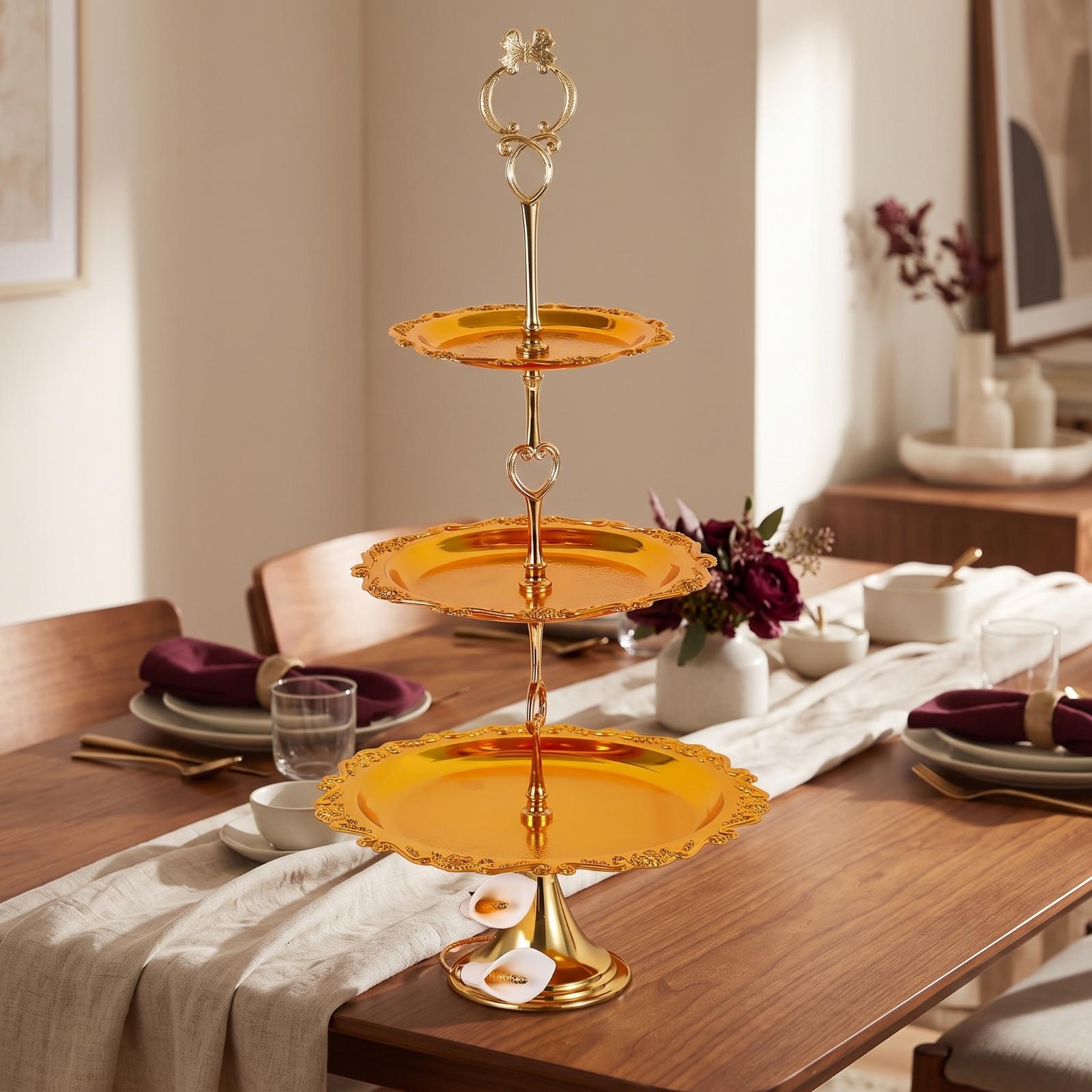 Cupcake Stand Tier - Soporte Metálico de Múltiples Niveles para