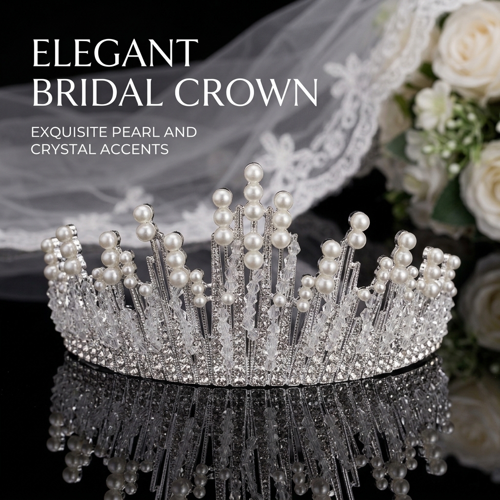 Event & Party Supply Photos - Corona de perlas para novia, diademas