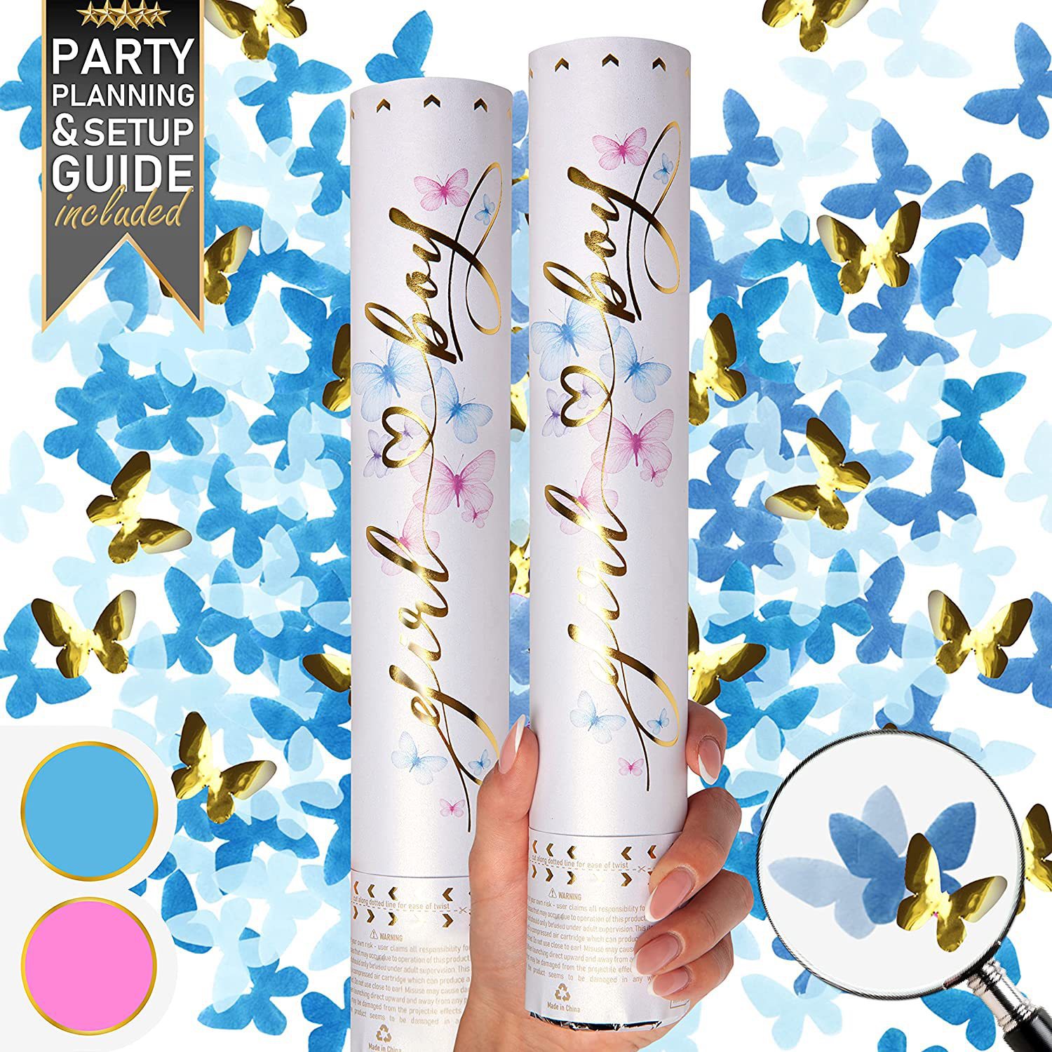 Confetti Cannon Tube - Cañones de confeti para fiestas de