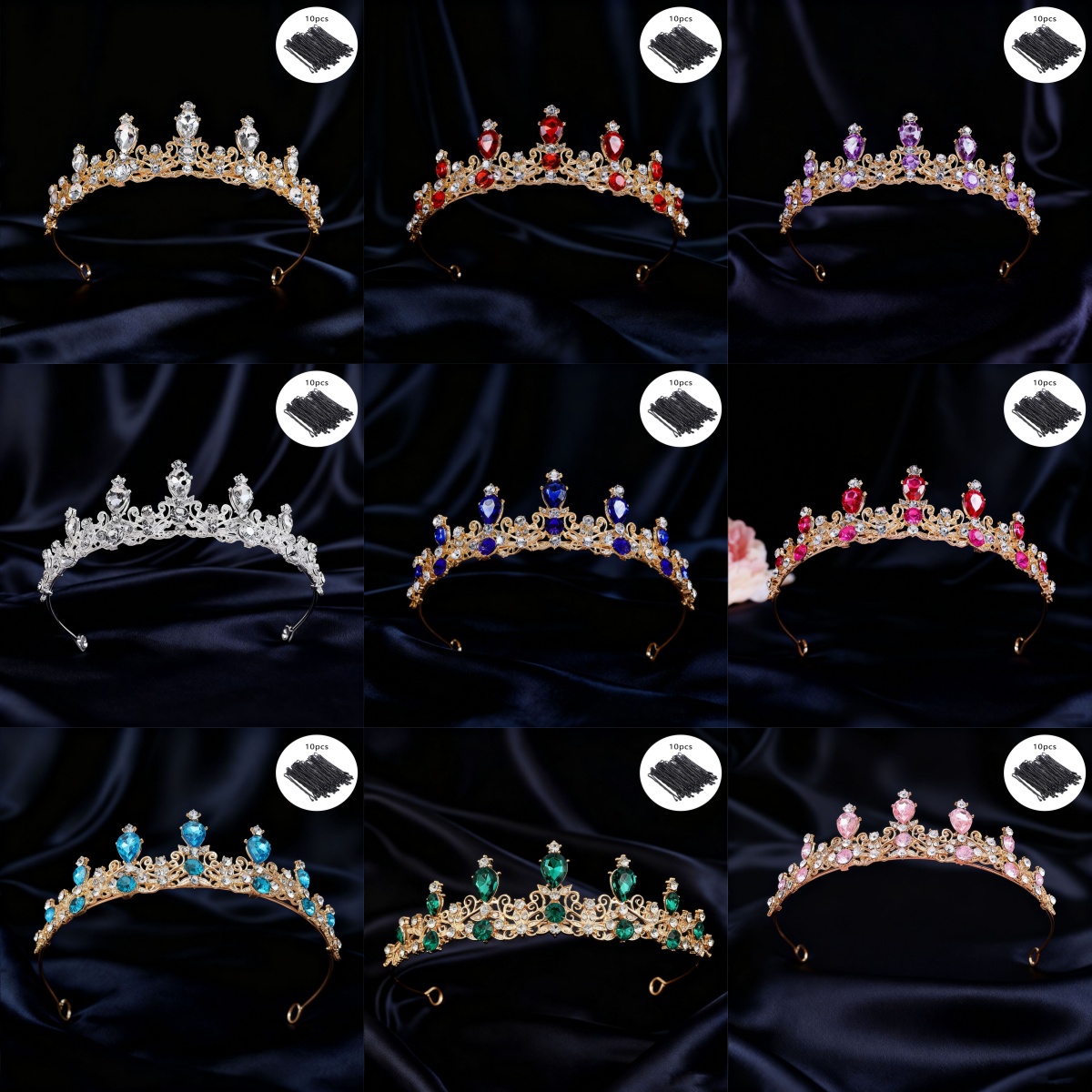 Event & Party Supply Photos - Tiara nupcial vintage con pedrería, corona