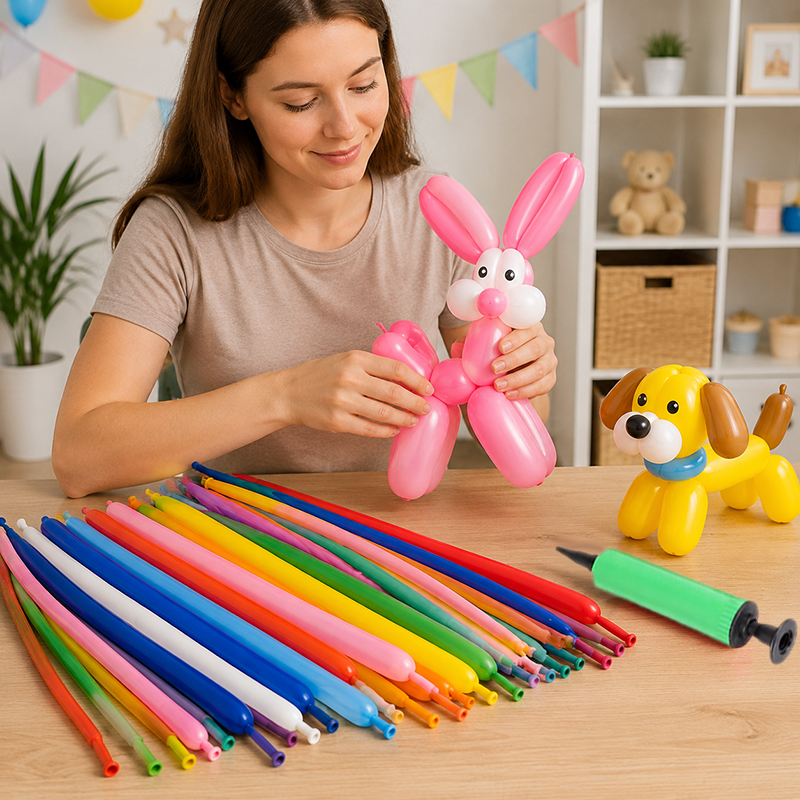 Balloon Pump Hand - Globos en espiral de 50 a