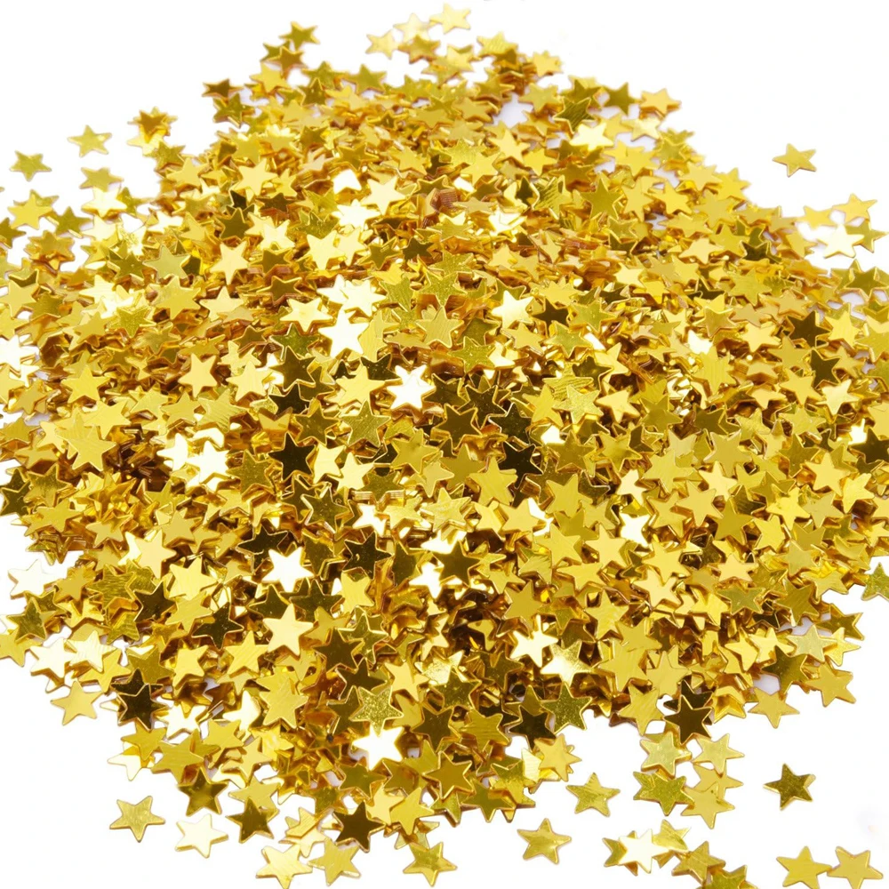 Confetti Cannon Tube - Confeti de Estrellas con Lentejuelas para