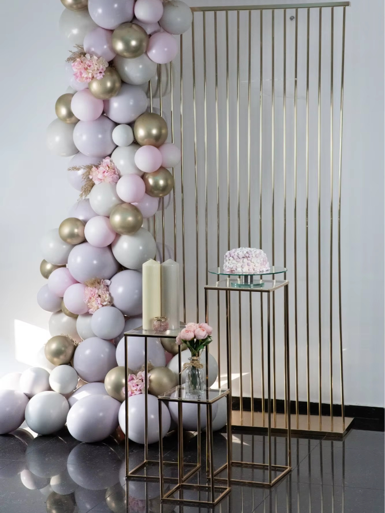 Dessert Table Backdrop - Arco de flores con marco de