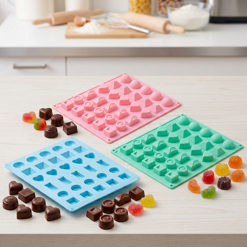 Cupcake Stand Tier - Moldes de silicona semicirculares para hornear