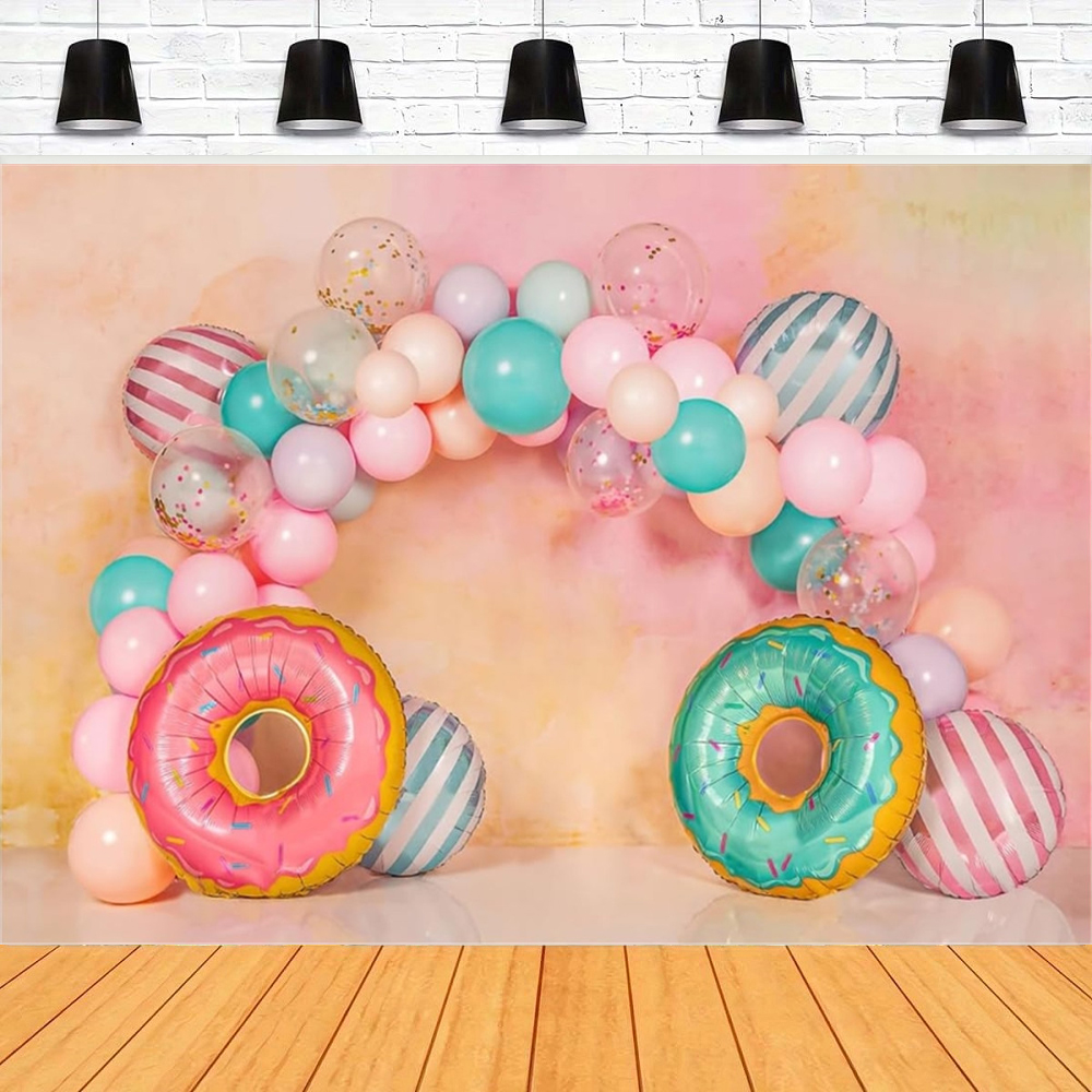 Dessert Table Backdrop - Fondo de fotografía de Donut, pared