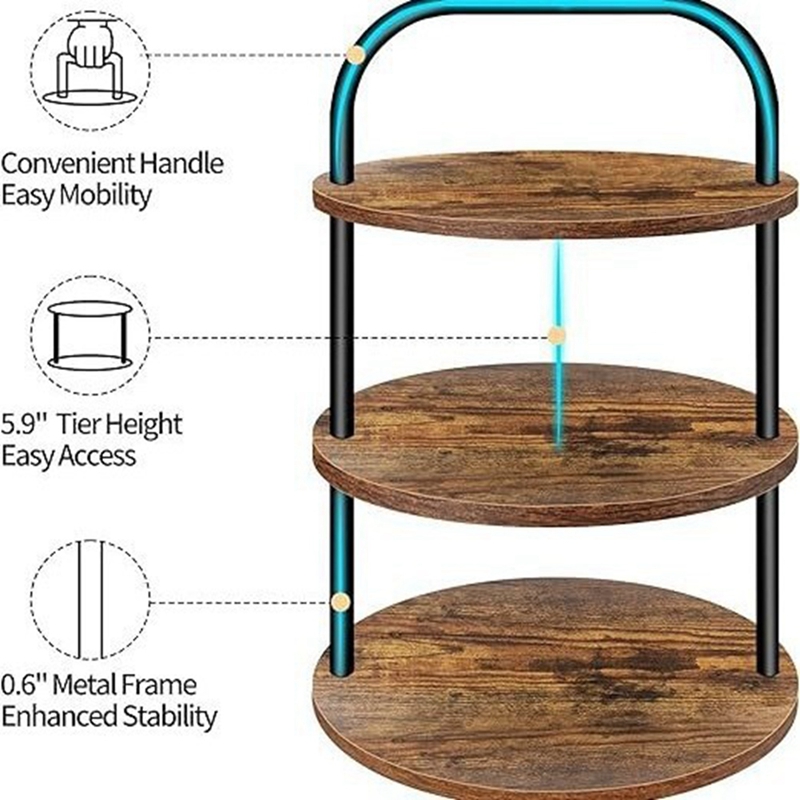 Cupcake Stand Tier - ABLN - Soporte de madera para
