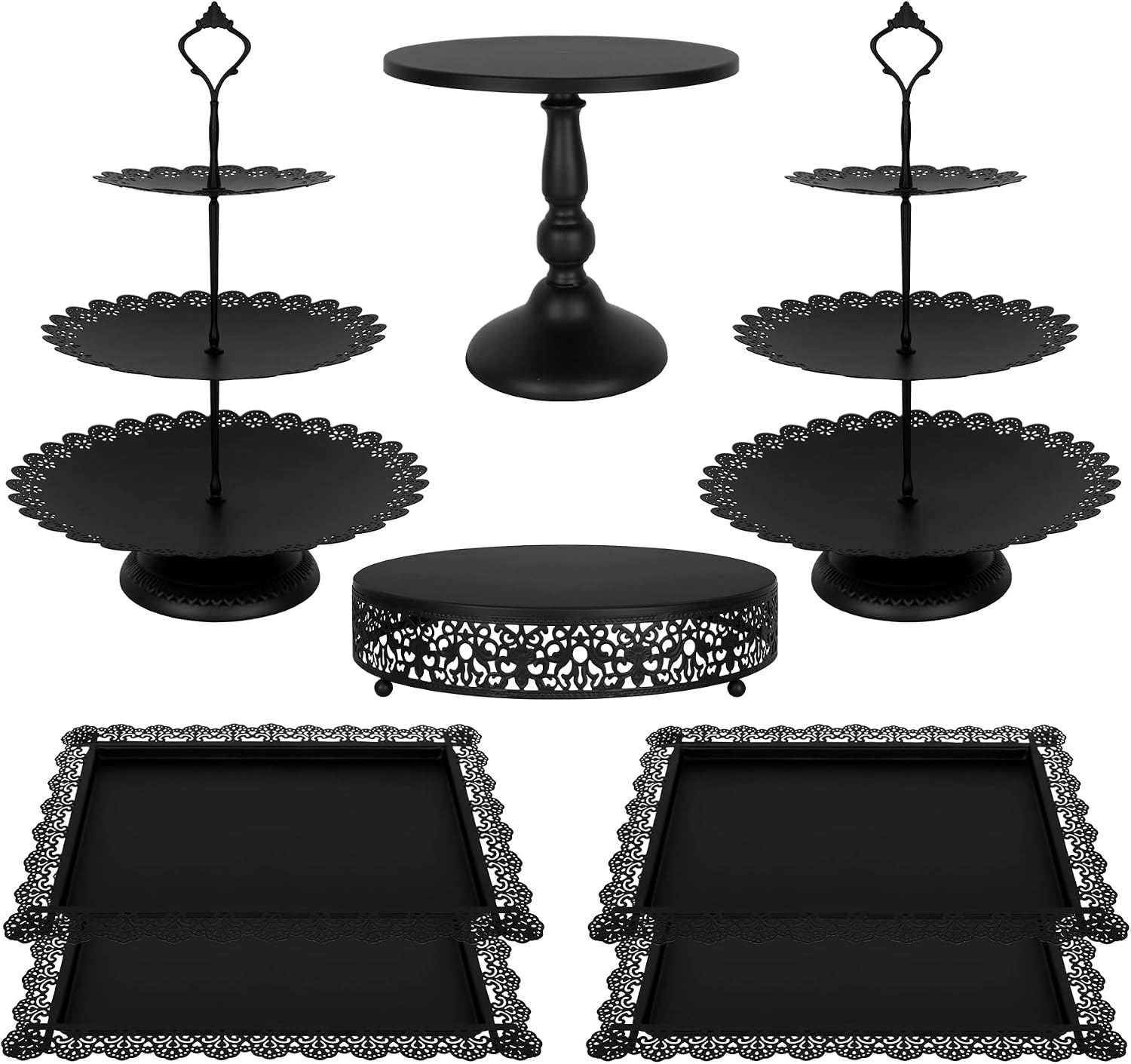 Cupcake Stand Tier - Juego de 8 piezas de mesa