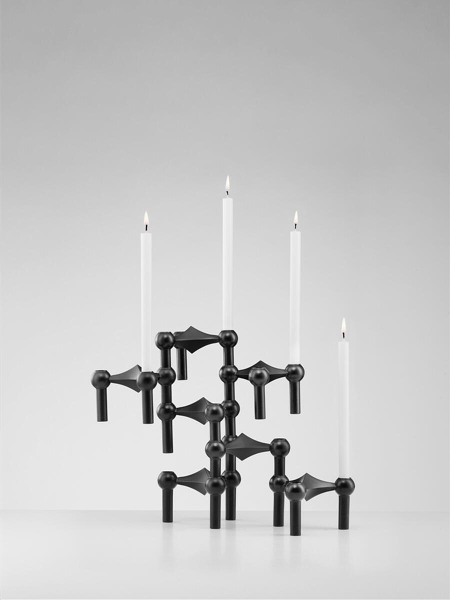 Centerpiece Stick - Candelabro de Metal con Estructura Molecular,
