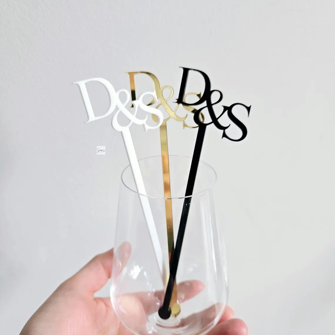 Centerpiece Stick - Agitadores de cóctel de boda personalizados