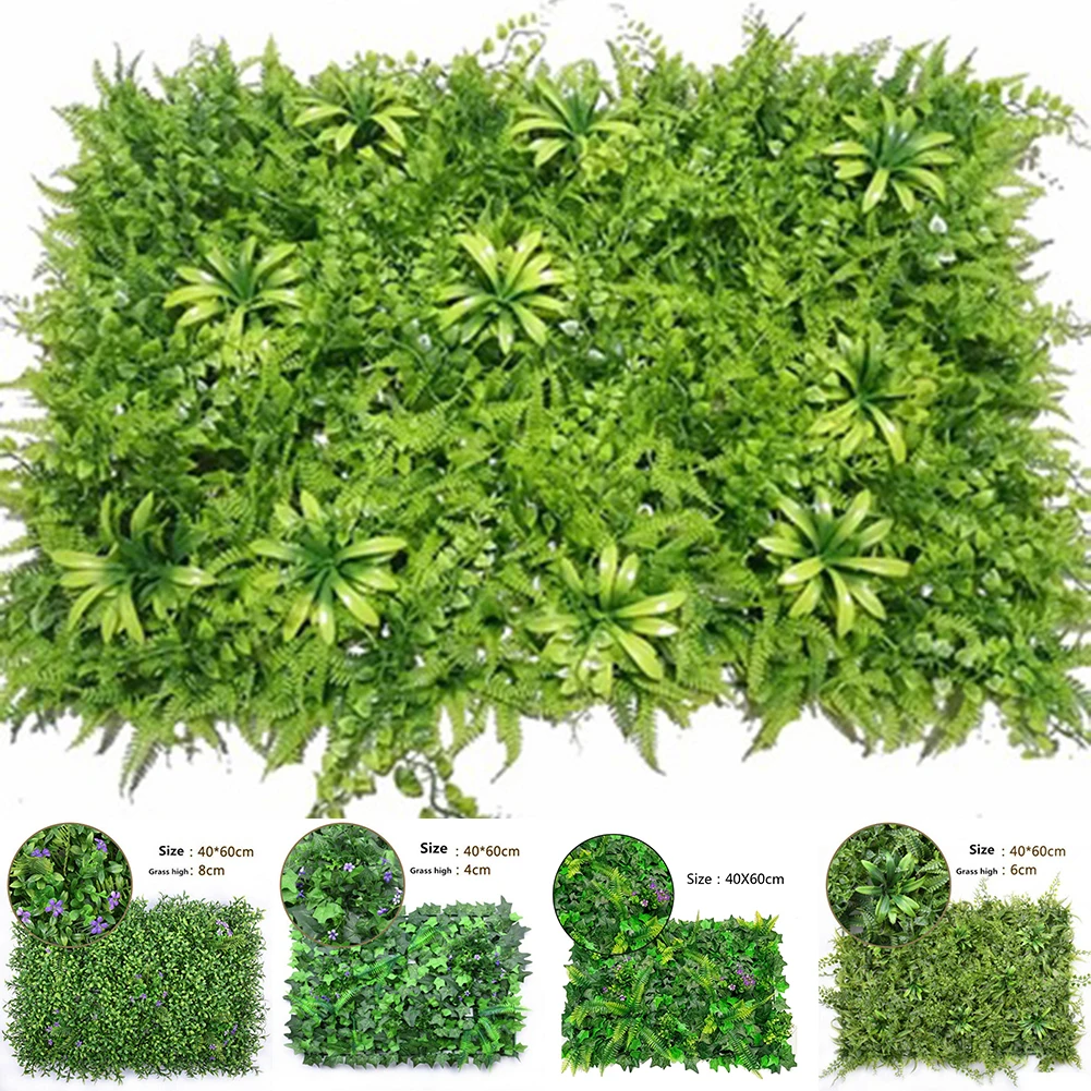 Flower Wall Panel - 40*60cm césped Artificial planta hierba pared