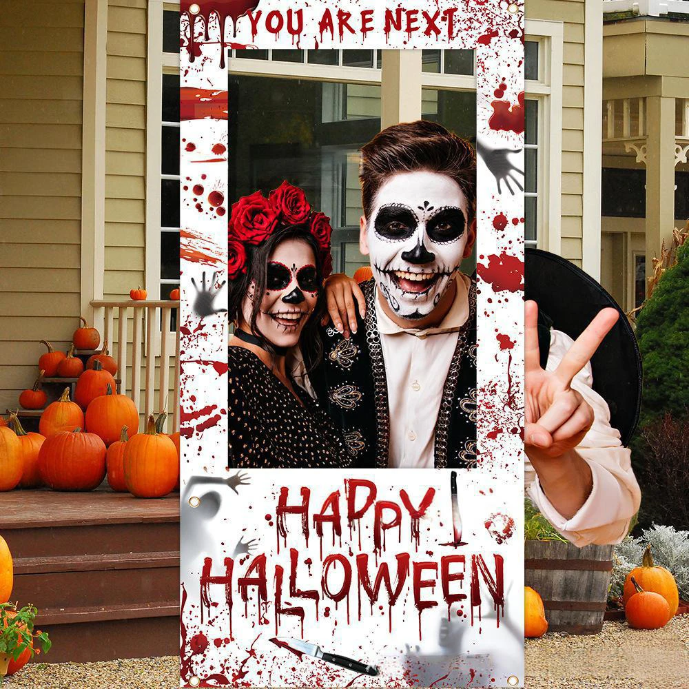 Photo Booth Frame - Runto Happy Halloween foto telón de