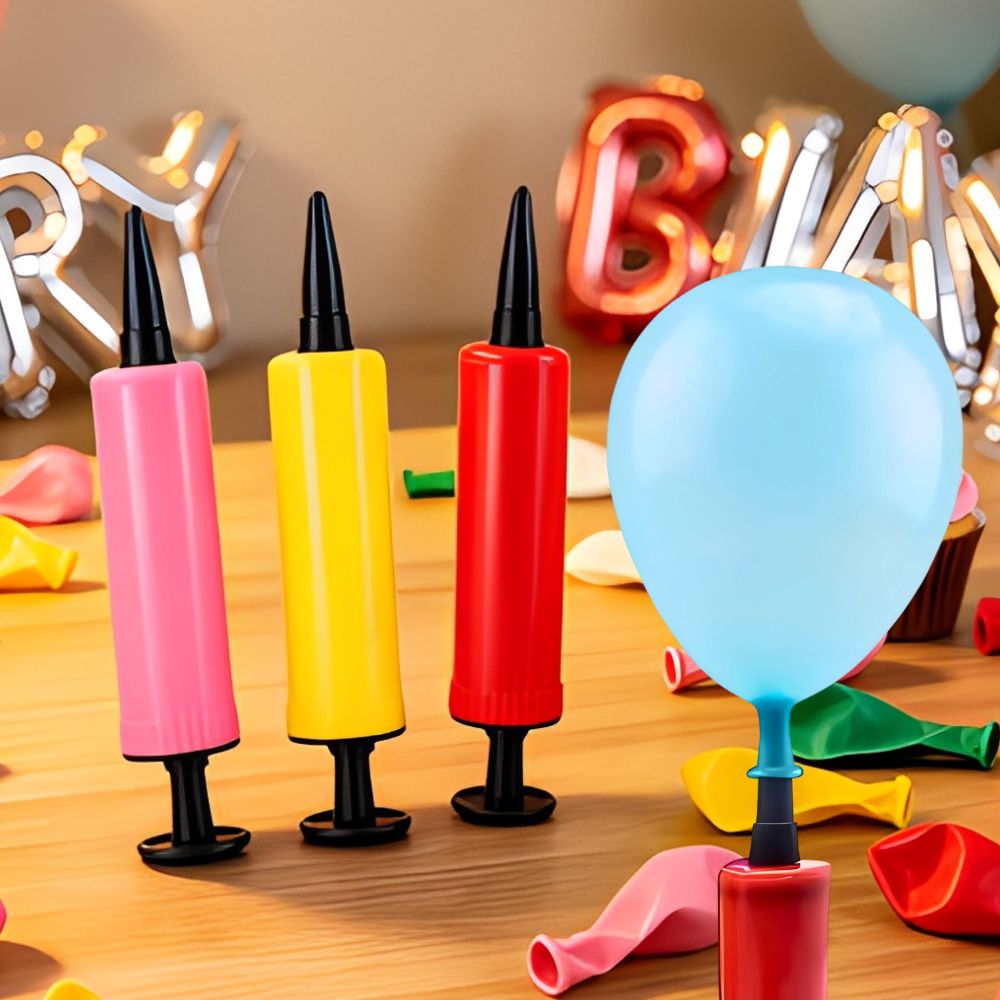 Balloon Pump Hand - Inflador de globos manual de colores