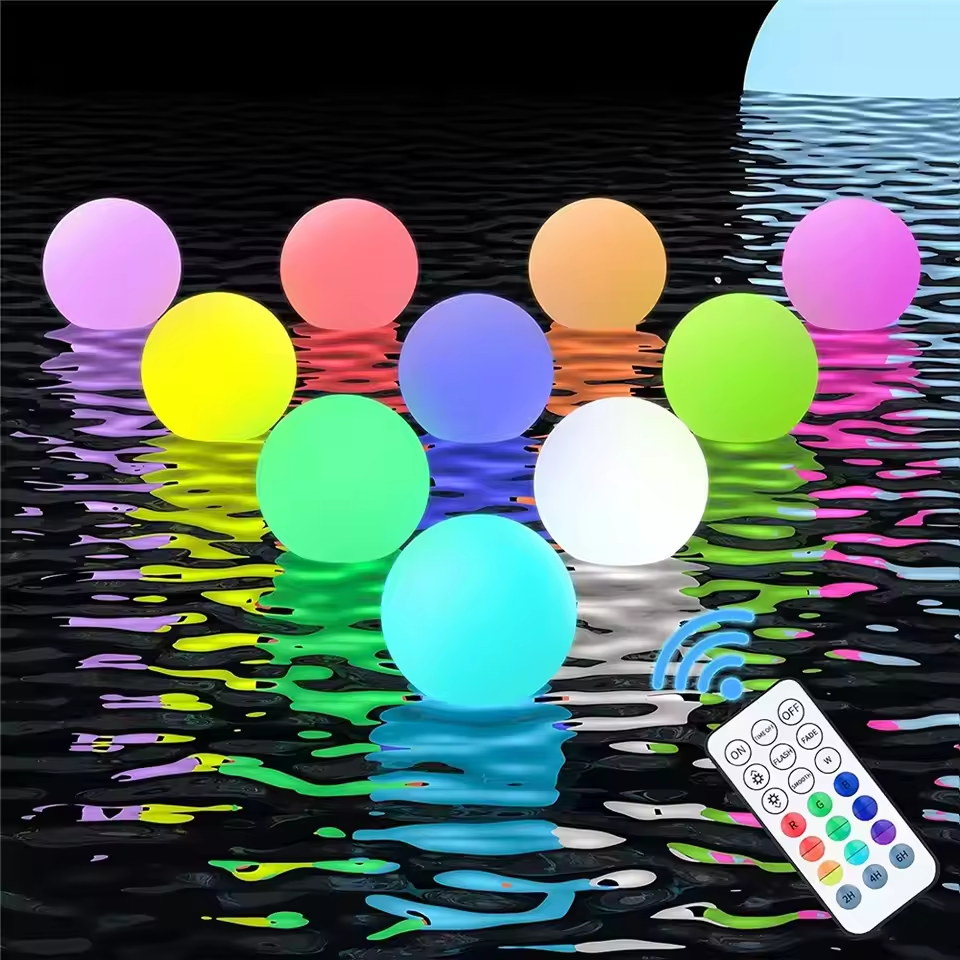 Led Balloon Light - Luces flotantes para piscina, 1-4 unidades,