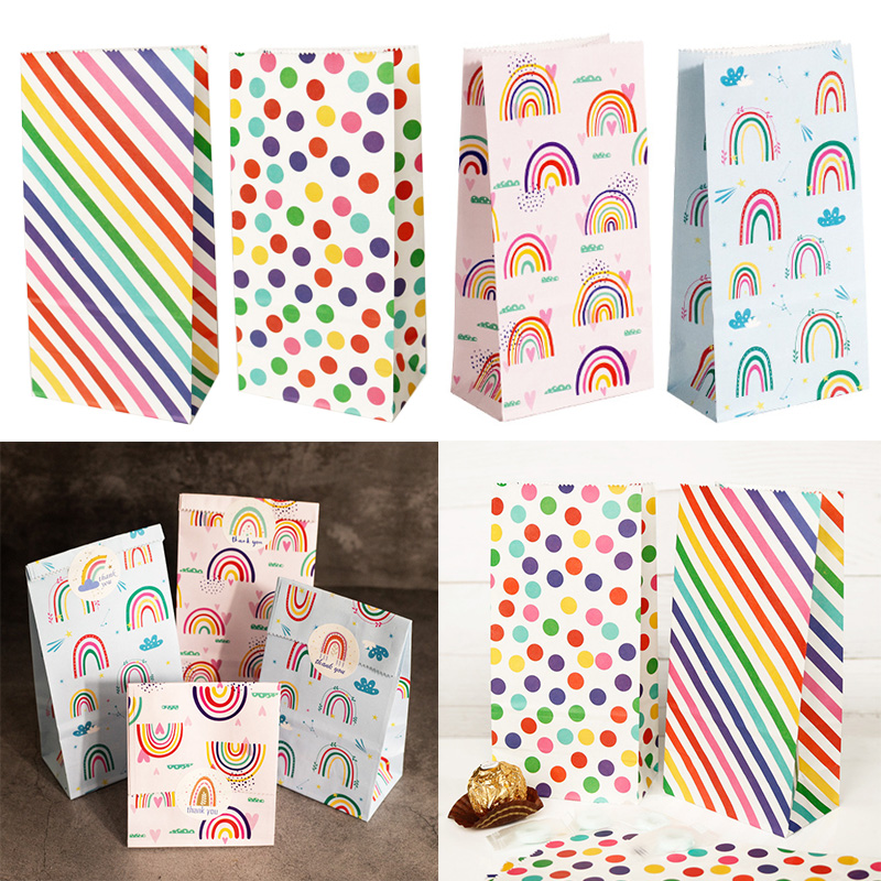 Event Party Box - Bolsas de papel pequeñas con estampado