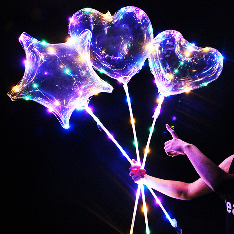 Led Balloon Light - 1 Juego de Globos LED transparentes,
