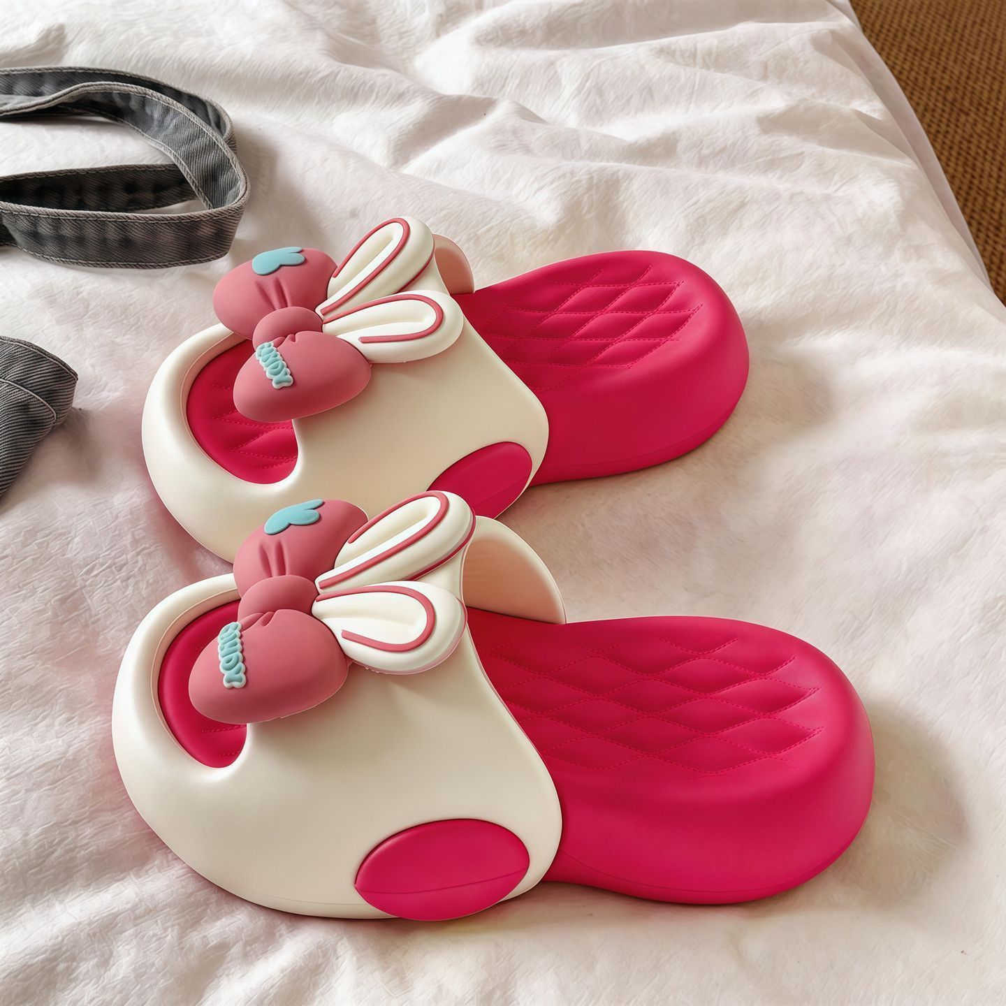Cotton Candy Cone - Lindas Pantuflas de Plataforma con Orejas