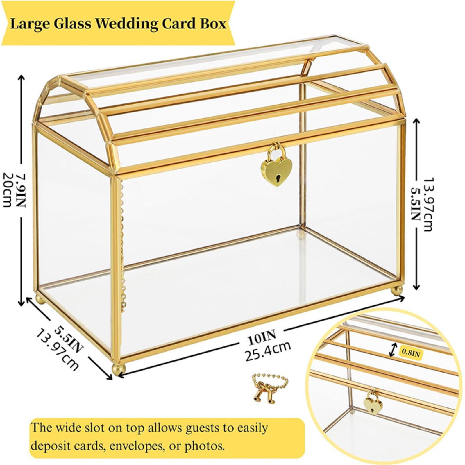 Event Party Box - Caja de cristal para tarjetas de