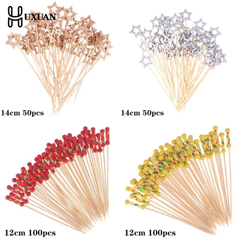 Centerpiece Stick - Pinchos de bambú desechables con forma