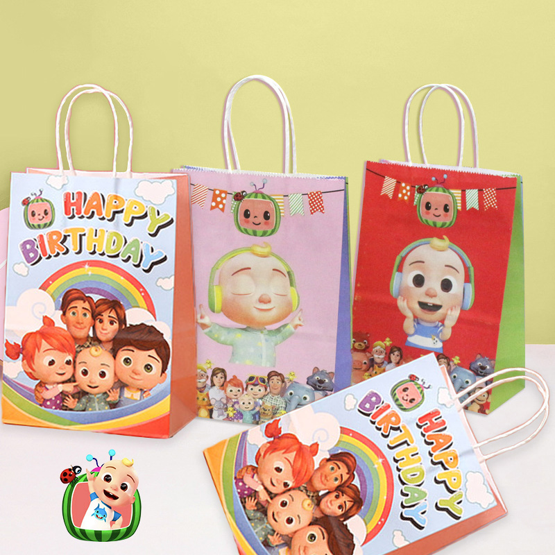 Party Favor Bag - Cocomelons-Juego de bolsas de regalo para