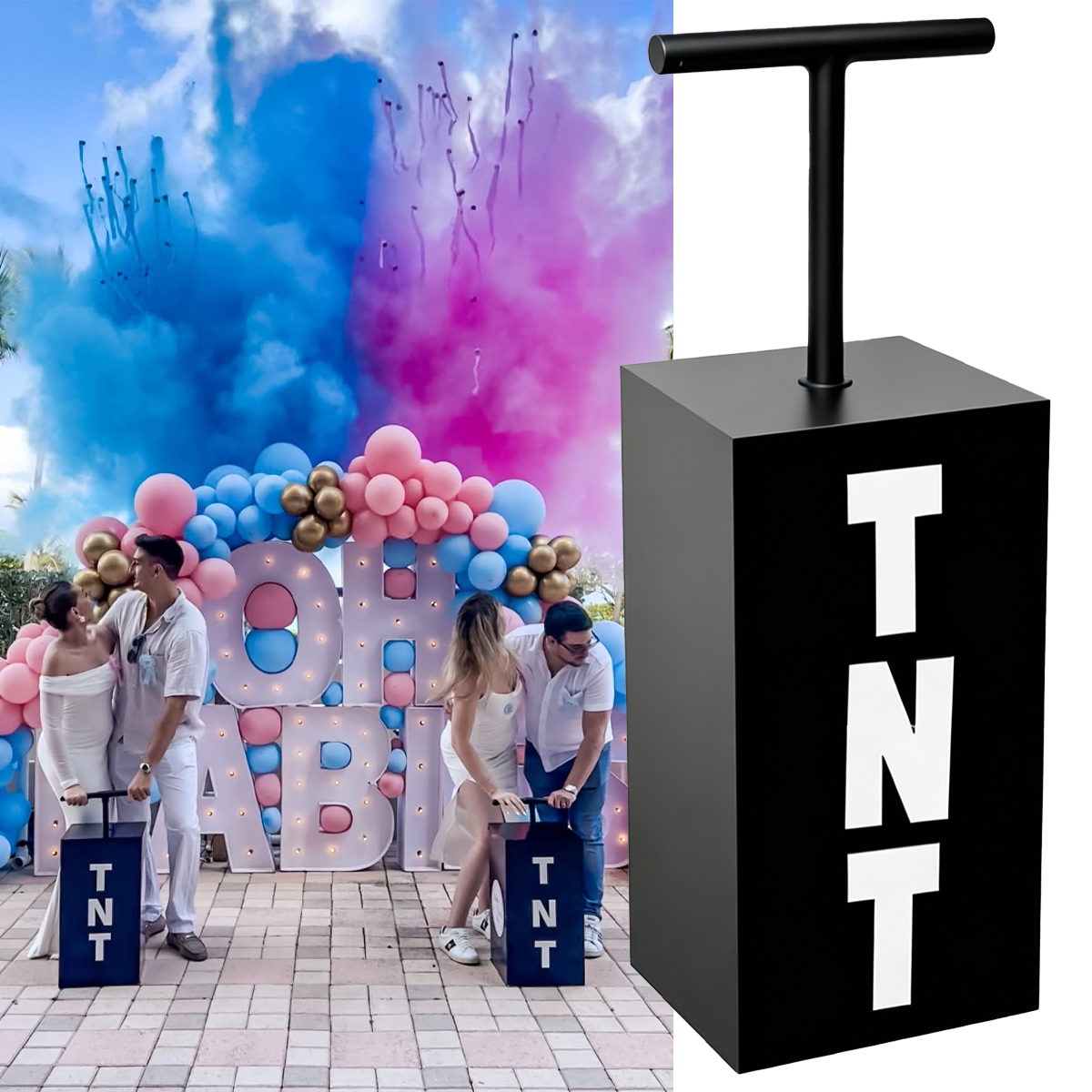 Confetti Cannon Tube - Kit de Máquina de Revelación de