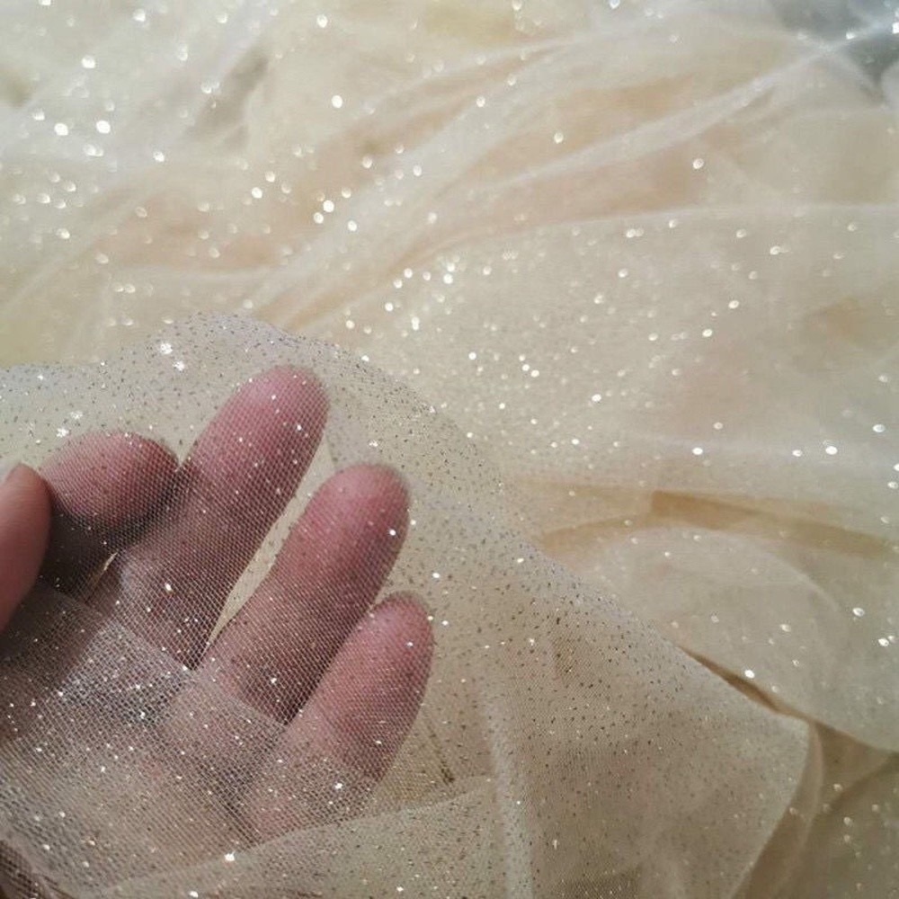 Glitter Tablecloth - Nuevo Tela brillante de malla de