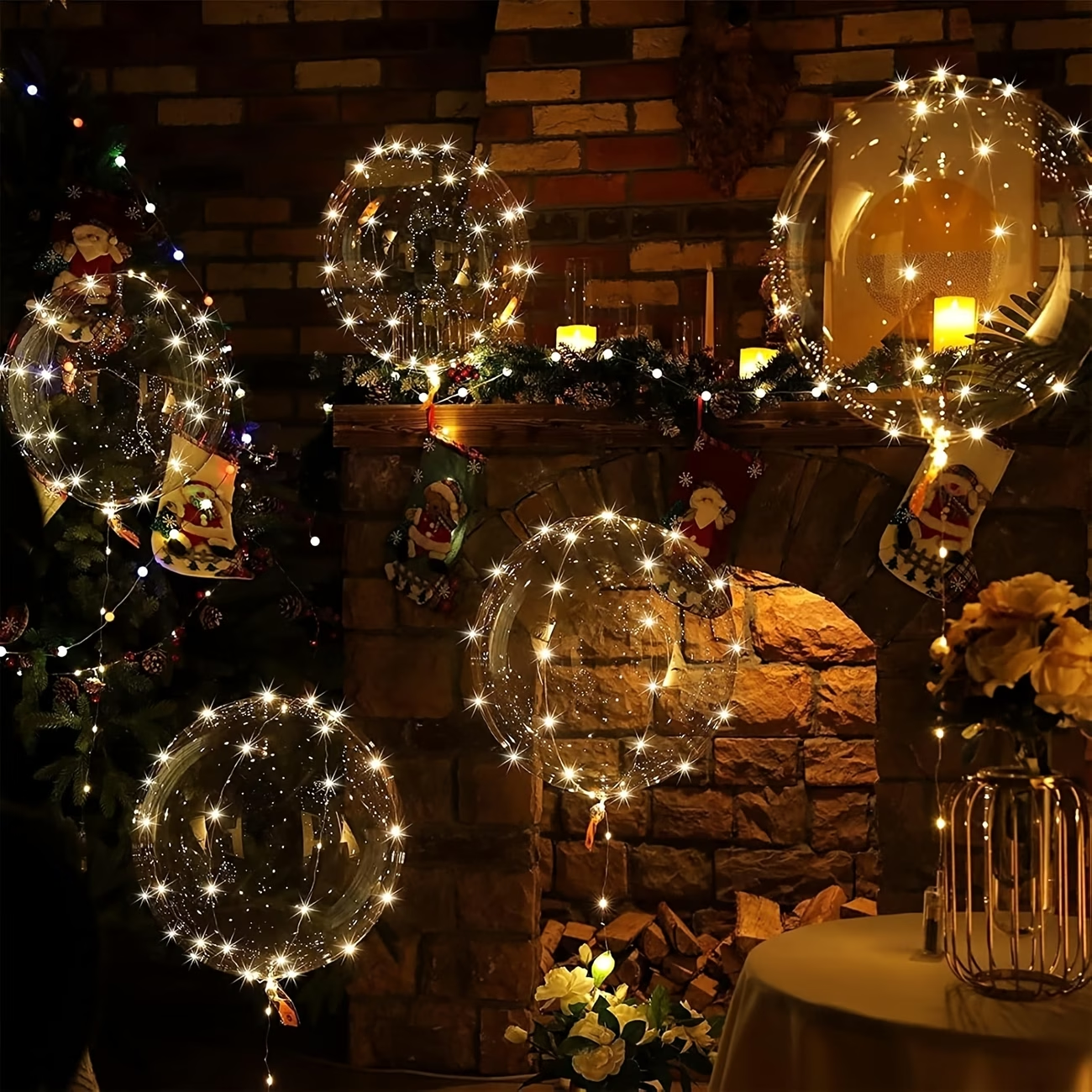 Led Balloon Light - Juego de 20 globos Bobo con
