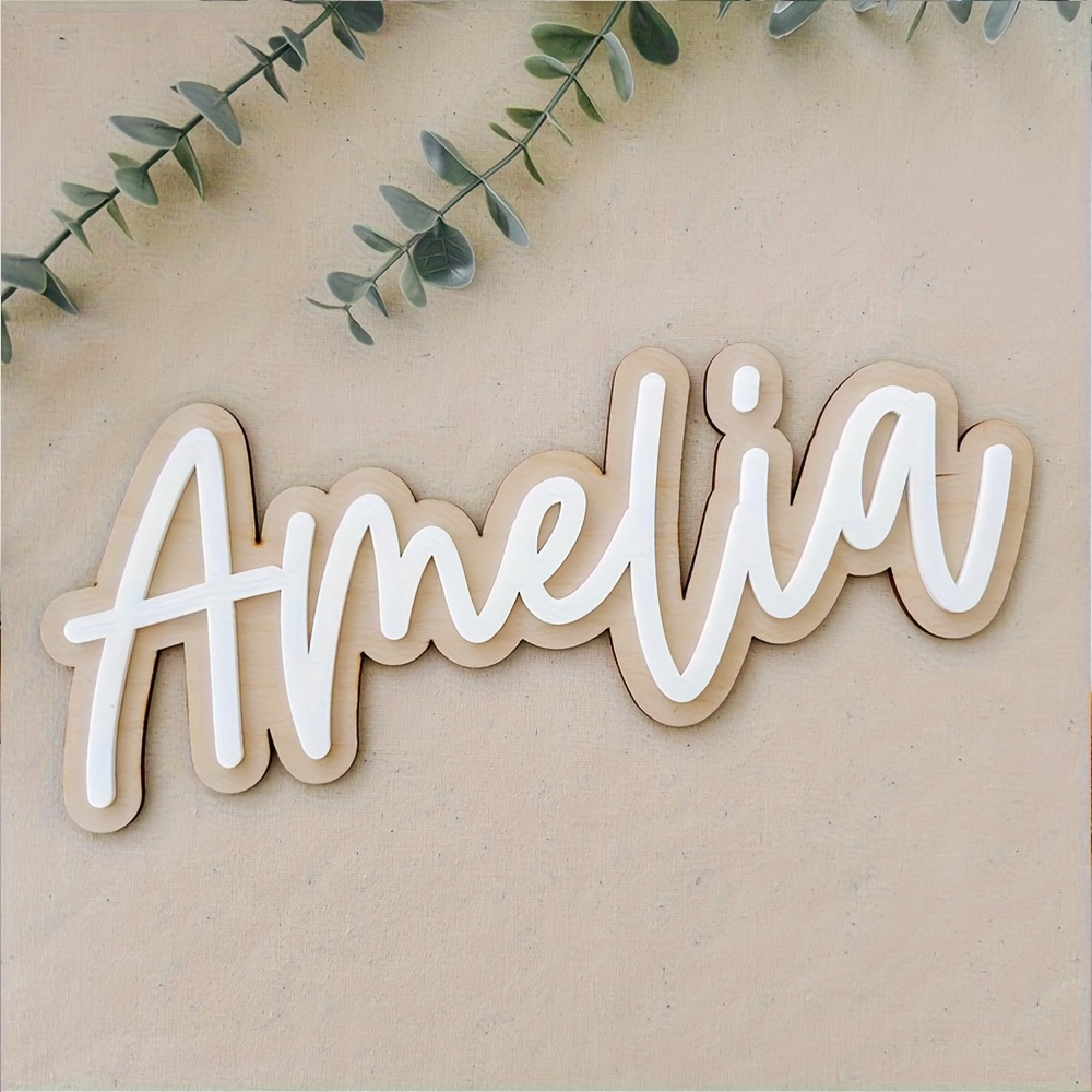 Eve Party - Placa de Madera Personalizable de Doble