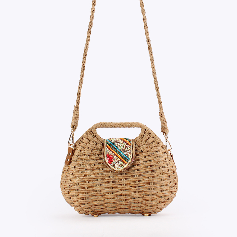 Paper Straw Color - Bolsos de mano de mujer con