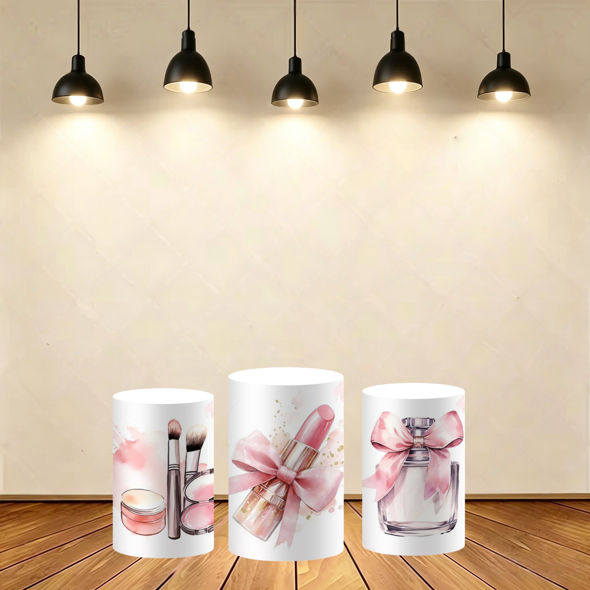 Dessert Table Backdrop - Funda elástica cilíndrica para columna, decoración