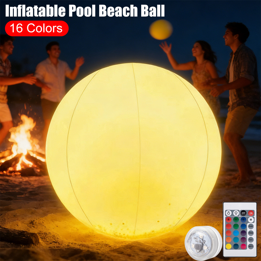 Led Balloon Light - Pelota Inflable Luminosa LED para Piscina