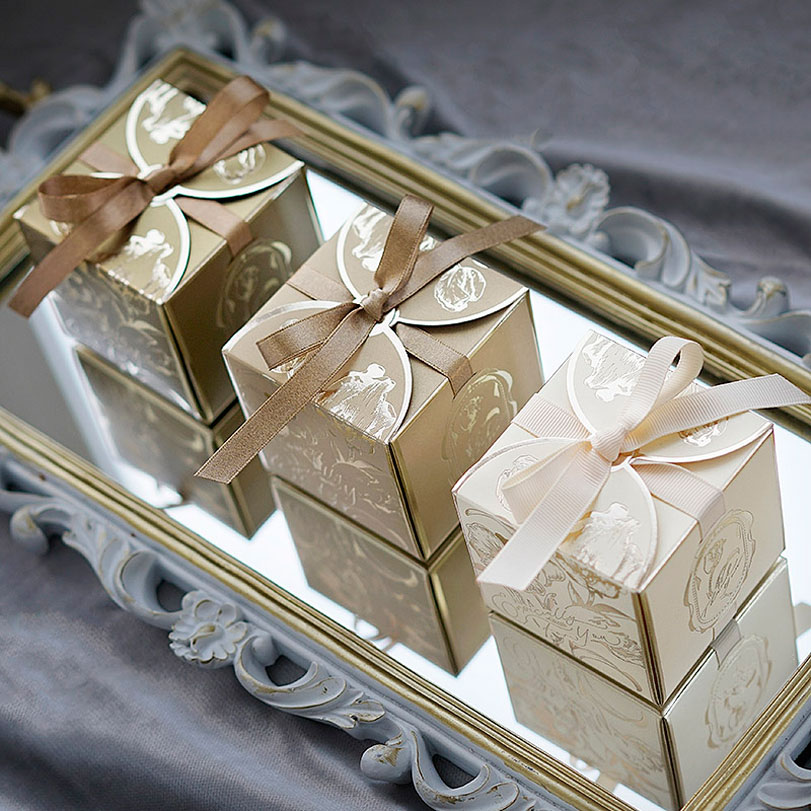 Event Party Box - Cajas de regalo de papel cuadradas
