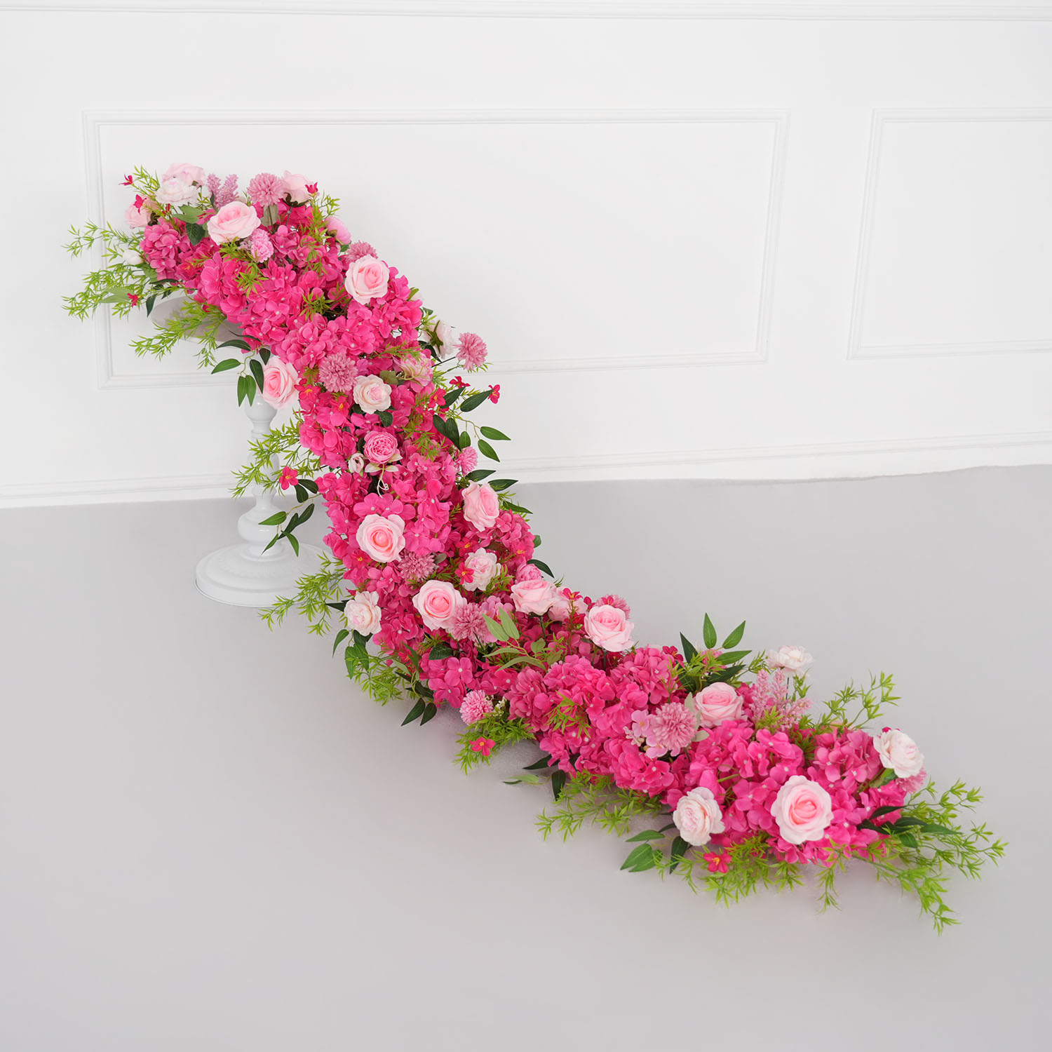 Flower Wall Panel - Uflower 1m/2m Rosa hortensia flor fila