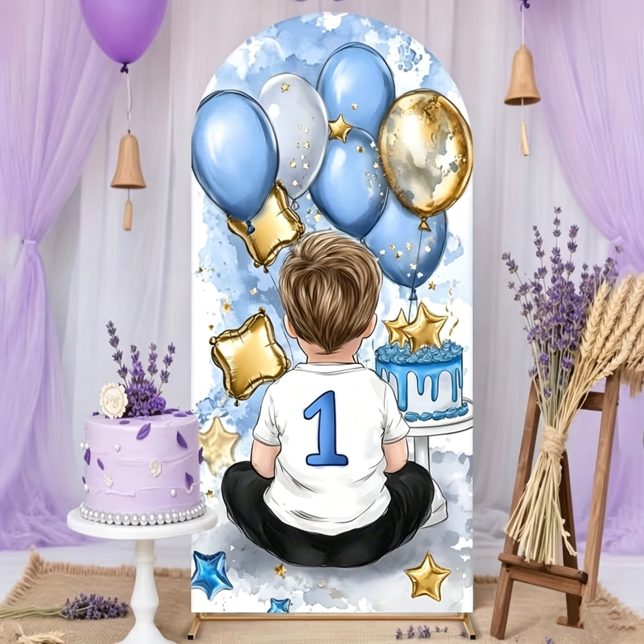 Dessert Table Backdrop - Fondo Decorativo con Diseño de Niño