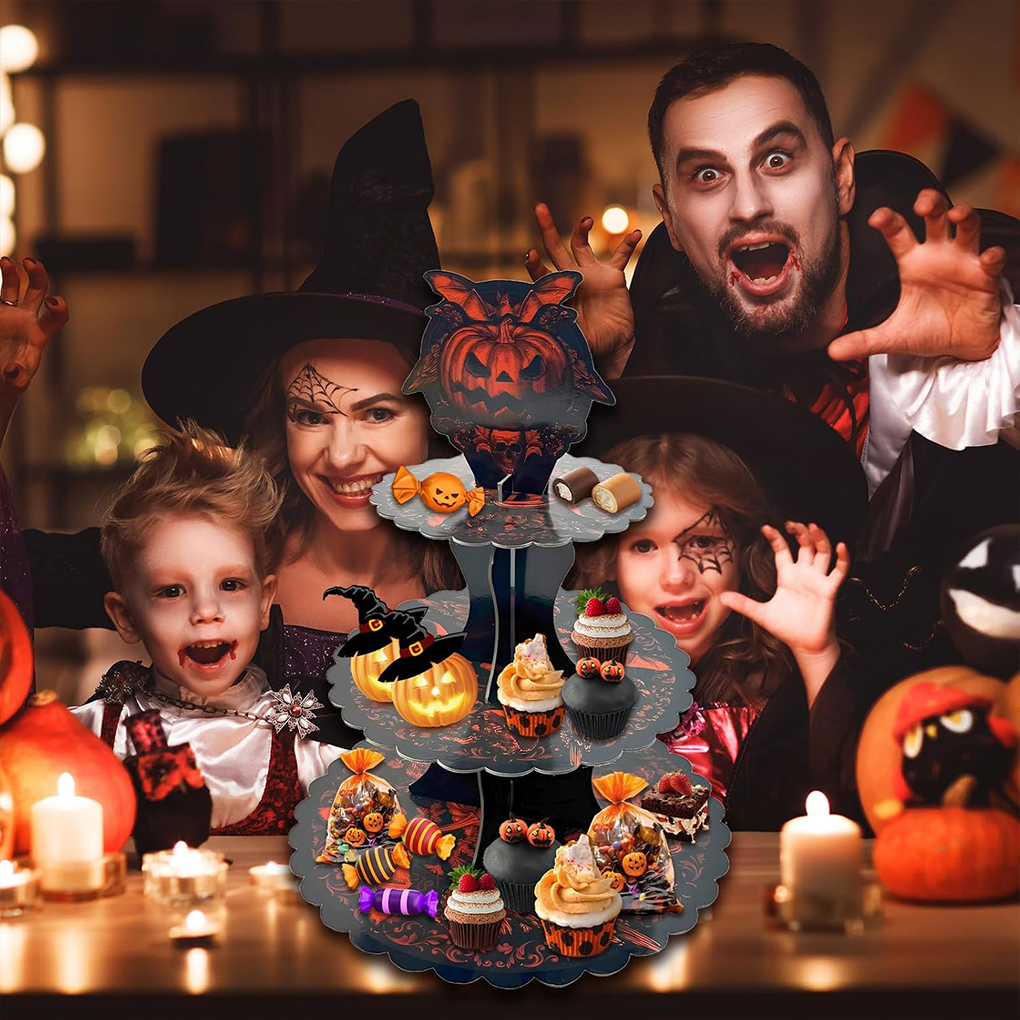 Cupcake Stand Tier - Soporte para pastel de Halloween, diseño