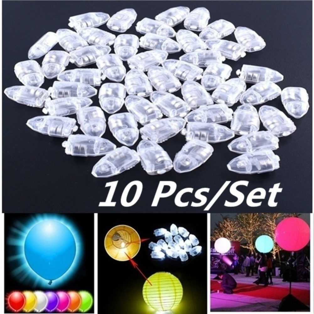 Led Balloon Light - 10 unids/set LED globo lámpara decoración