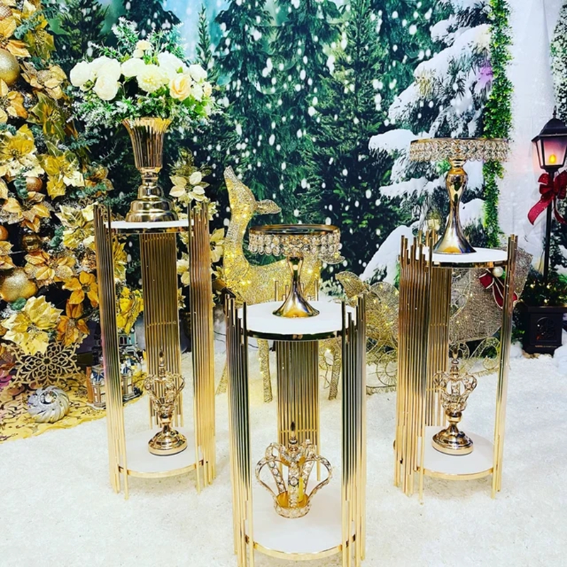 Decoración de camino de metal  - Dessert Table Backdrop reseña y precio