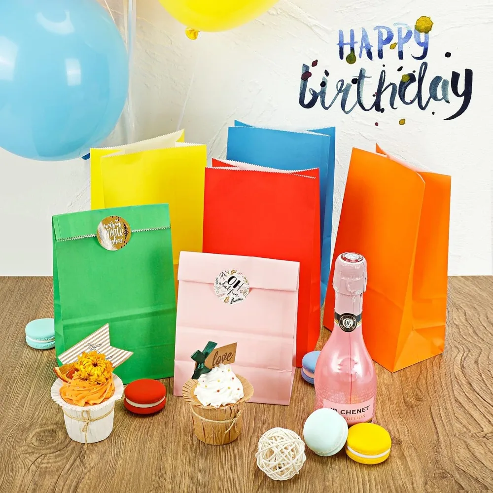 Bolsas de papel Kraft colorida - Event Party Shop reseña y precio