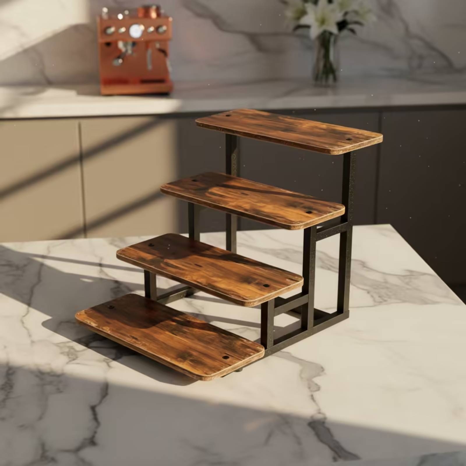 Soporte de exhibición de 4 niv - Cupcake Stand Tier reseña y precio