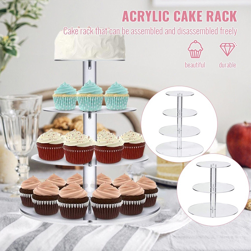 Soporte redondo acrílico para  - Cupcake Stand Tier reseña y precio