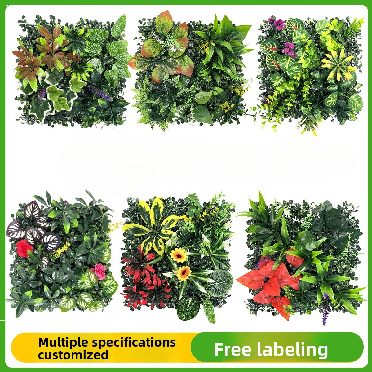 Plantas artificiales, Panel de - Flower Wall Panel reseña y precio