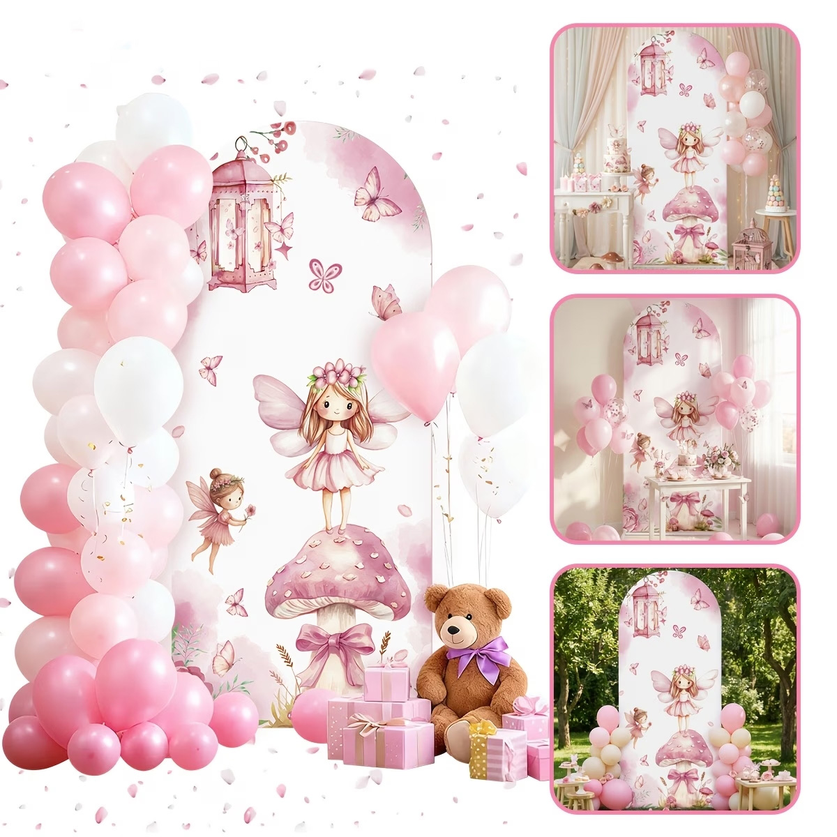 Fondo de hadas y setas, decora - Dessert Table Backdrop reseña y precio