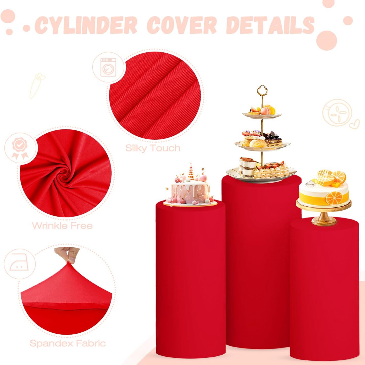 Yeele - Cubiertas Elásticas pa - Dessert Table Backdrop reseña y precio