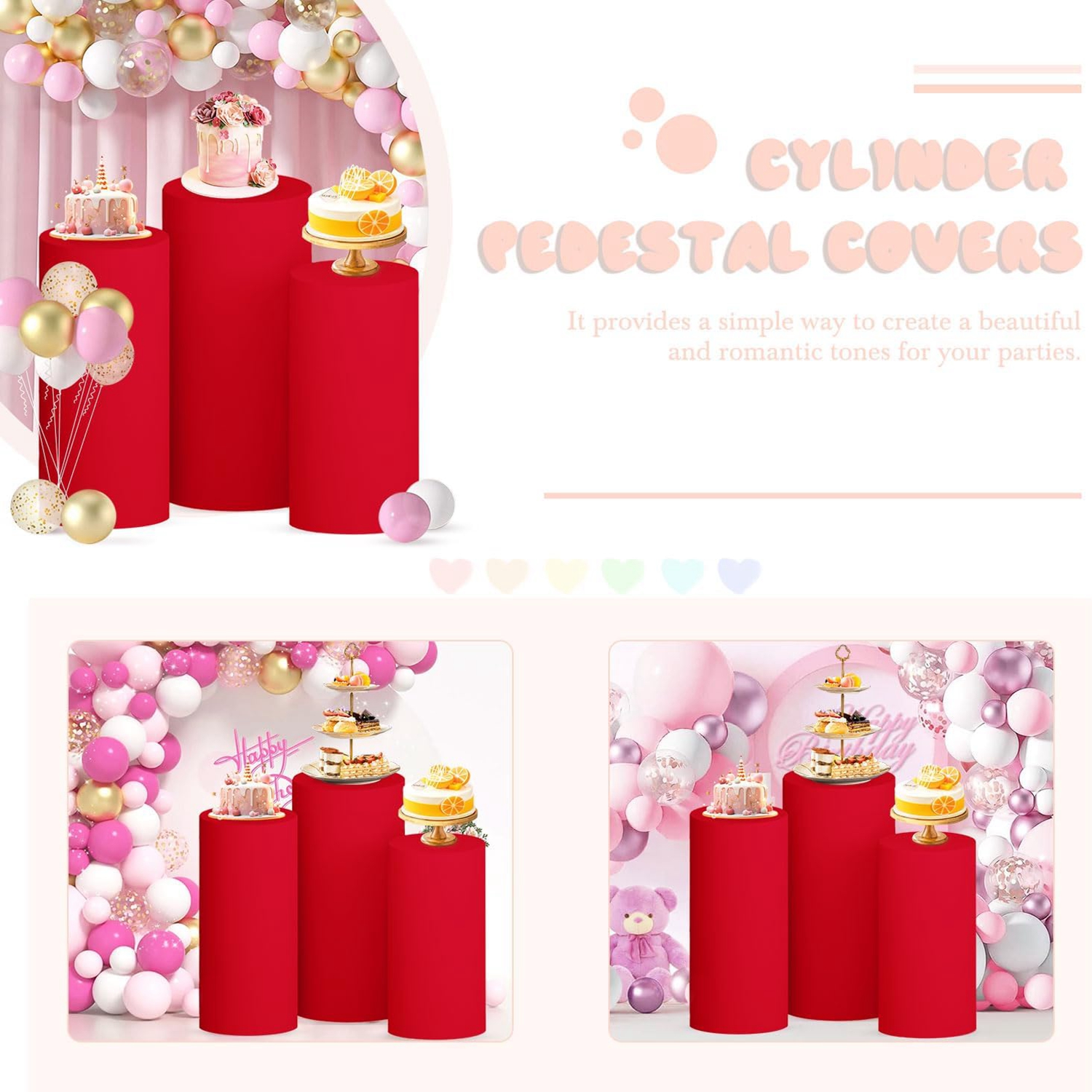 Yeele - Cubiertas Elásticas pa - Dessert Table Backdrop reseña y precio
