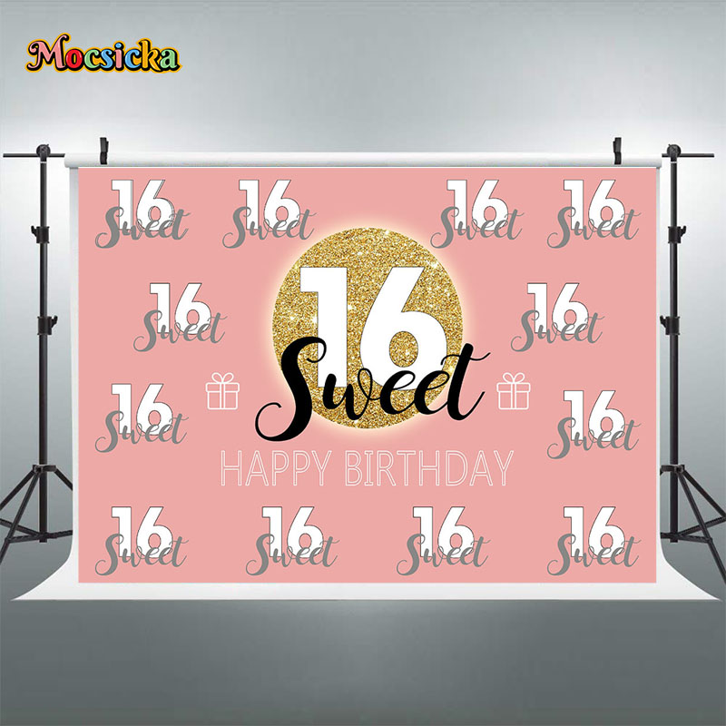 Mocsicka dulce 16 cumpleaños t - Dessert Table Backdrop reseña y precio