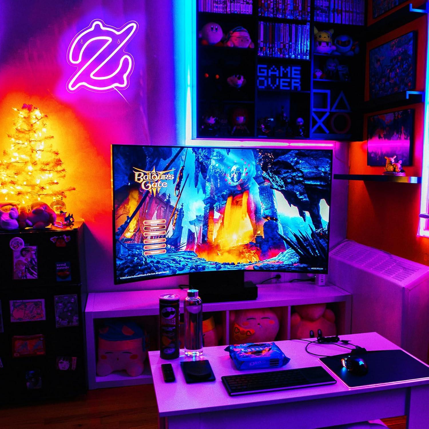 Letrero Luminoso LED de Neón G - Neon Sign Party reseña y precio