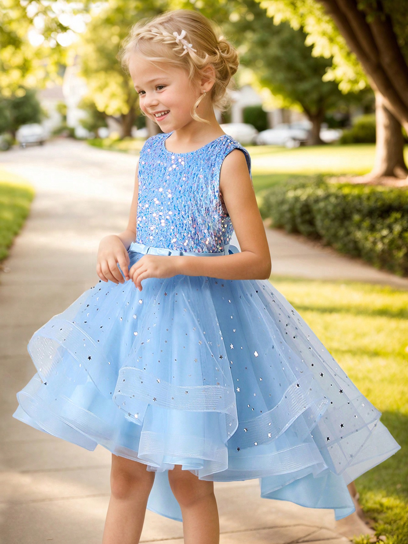 Vestido de Princesa con Lentej - Glitter Tablecloth reseña y precio