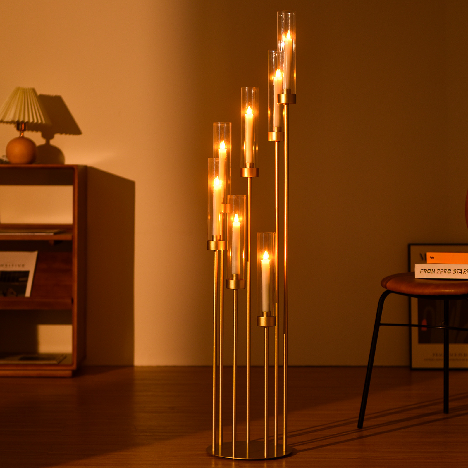 Juego de 4 Candelabros de Piso - Centerpiece Stick reseña y precio