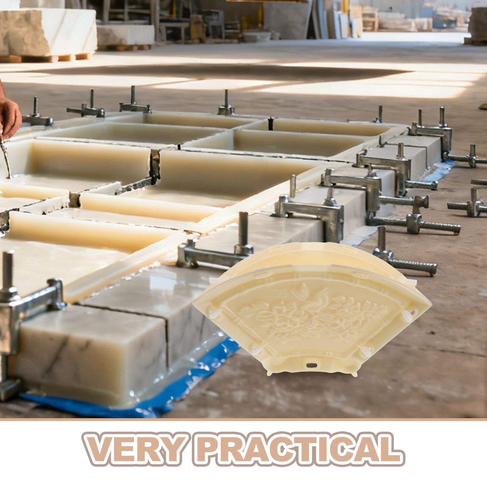 Molde de Hormigón para Exterio - Flower Wall Panel reseña y precio