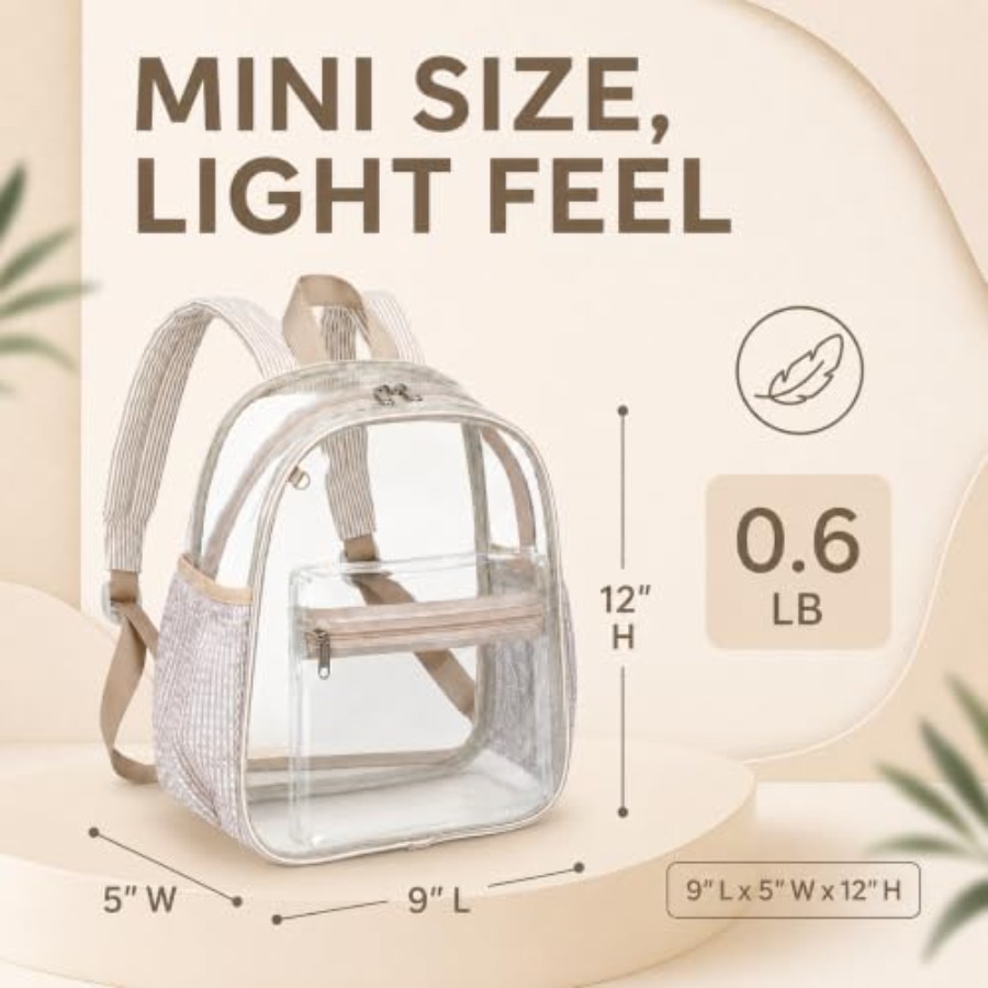Mini Mochila Transparente para - Event & Party Supply Photos reseña y precio