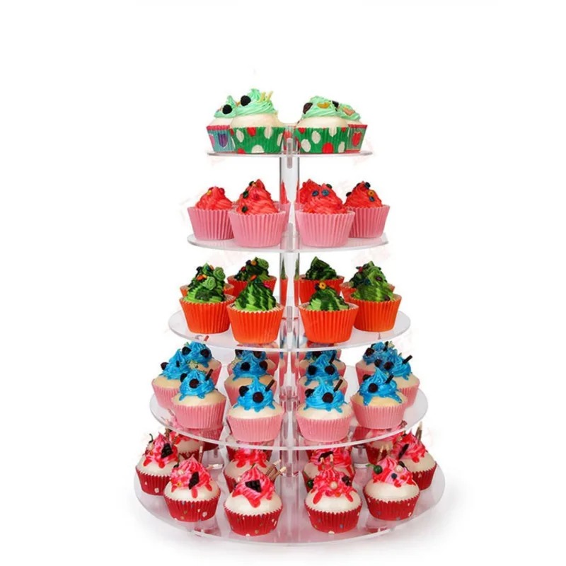 Soporte acrílico transparente  - Cupcake Stand Tier reseña y precio